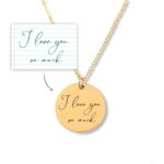 More than just a necklace…create a truly unique gift or memorial keepsake by personalizing this necklace with an actual handwritten message or signature.