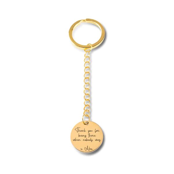 Custom Quote Keychain, Custom Message Keychain, Personalized Song Lyrics Keyring Anniversary Birthday Gift