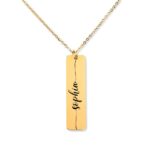 Custom Name Necklace Personalized Engraved Name Necklace Jewelry Christmas Birthday Gift